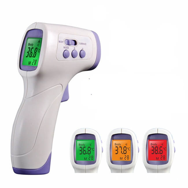 Handheld Infrared Forehead Thermometer Reader With Alarm & Memory Function